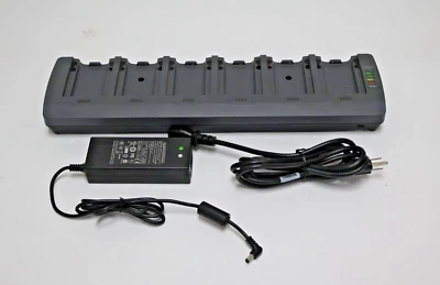 Cargador de batería Motorola Psion Teklogix ST3006 6 ranuras con adaptador de corriente Foto 1 de 4