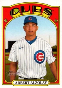 2021 Topps Heritage Adbert Alzolay Chicago Cubs #618 - Picture 1 of 2