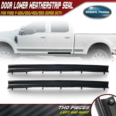 2x Sello de resistencia inferior para puerta trasera para Ford F-250 350 450 550 Super Duty 99-16 Foto 1 de 4