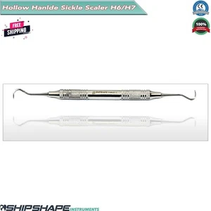 H6/H7 Sickle Scaler Anterior, Posterior Stainless Steel Double Ended Dental Tool - Picture 1 of 3