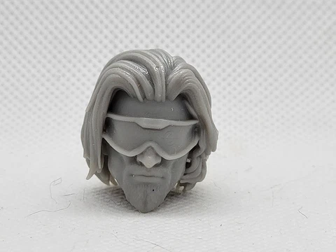 3d Printed METAL HEAD NORMAL HEAD 1:12  6" GI Joe Classified/Marvel Legend Cover