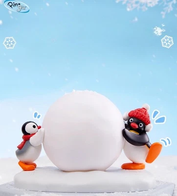 Pingüino Pingüino Bola de Nieve Suave Amigable para los Ojos Luz Nocturna Adorno Regalo de Navidad Foto 1 de 4