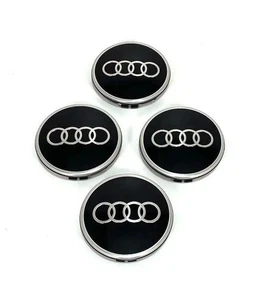 4 tapacubos tapacubos negro emblema original Audi llantas 81A601170 4 unidades - Imagen 1 de 3