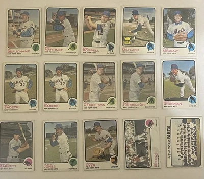 1972-1978 Topps Baseball New York Mets Singles PICK YOUR CARD COMBINE + SAVE - Image 1 of 4