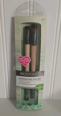 Ecotools 2-Pc. Double Ended Eye Makeup 4 Brush Set 1217 Vegan Damage Box - Image 1 of 2