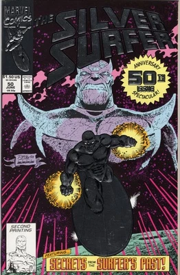 Silver Surfer #50 segunda impresión Marvel 1991 Foto 1 de 2