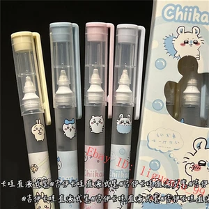 4 Stück Chiikawa Momonga 0,5 mm Schnelltrocknend Schwarz Kugelschreiber Flüssigkeitstyp - Bild 1 von 7