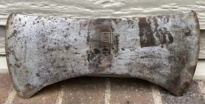 CABEZA DE HACHA DE CRUCERO DE DOBLE BROCA COLLINS - BUSHCRAFT CAMPAMENTO MADERERO VINTAGE EE. UU. Foto 1 de 4