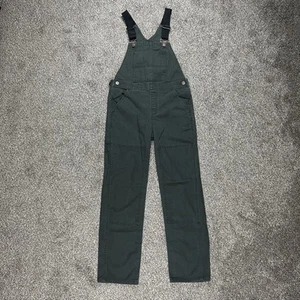 REI Co Op Kids Trailsmith Bib Overalls Large 14-16 Greenish Grey Double Knee - Picture 1 of 13