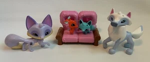 Animal Jam Club Geoz Figur Konvolut Arctic Wolf Lila Polarfuchs - Bild 1 von 11