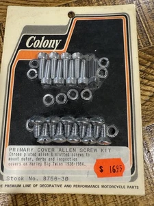 Colony Chrome Knurled Allen Primary Cover Allen Screw Kit - 8756-30 - 2 missing - Foto 1 di 1
