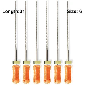 Sky Choice H-Files - 31 mm Length, Size 06 Pink with Rubber Stopper 6/Pkg - Picture 1 of 3