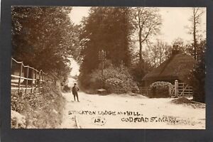 Postcard Codford St Mary nr Warminster early Stockton Lodge and Hill RP Marett