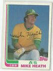 1982 Topps Baseball #318 Mike Heath - Oakland A's