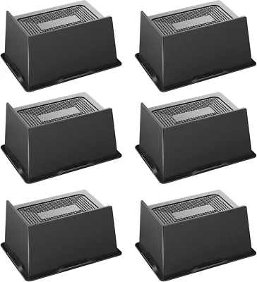 Elevadores de cama de 6 pulgadas de alta resistencia, elevadores de muebles de gran tamaño soporte de 6 pulgadas 6000 lb Foto 1 de 4