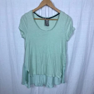 Dolan Left Coast Collection Damen Mischgewebe Kurzarm Shirt grün Small - Bild 1 von 5