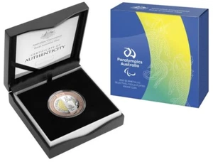 2020 $5 Paralympic Bimetallic Selectively Gold Plated Proof Coin Mintage 500!!! - Picture 1 of 2