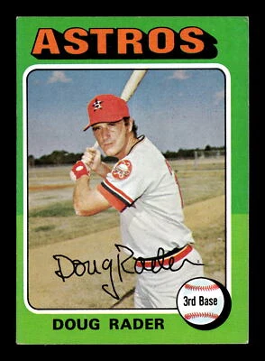 Doug Rader 1975 Topps #165 Houston Astros MINI VG (MK) - Image 1 of 2