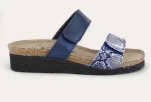 Naot Althea Slide Sandalen Kork Leder / Navy Python Polar Combo US 4 - EU 35 - Bild 1 von 9