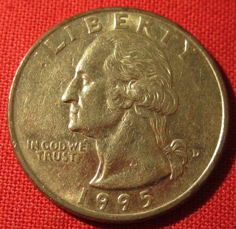 1995 D Washington Quarter - Circulated - Actual Coin in Photos  (2528) Cover
