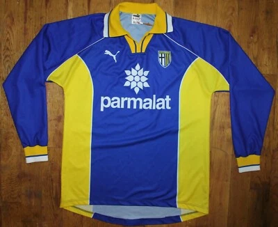 Vintage 1997-98 Puma Parma Calcio 1913 "Parmalat" Long-Sleeve Away Jersey - Image 1 of 4