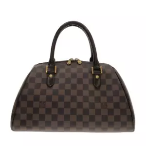 Auth LOUIS VUITTON Ribera MM N41434 Ebene Damier CA0092 Handbag Damier Canvas - Picture 1 of 13