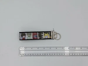 Beetlejuice cartoon Ribbon Webbing Keychain Key Fob 6 inch handmade - Picture 1 of 2