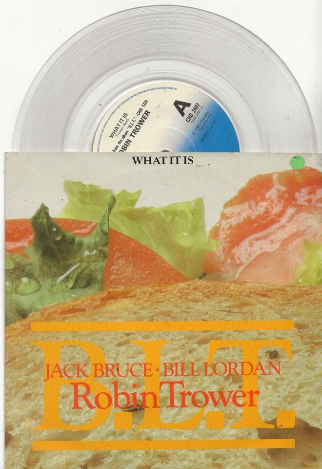 ROBIN TROWER EX PROCOL HARUM WHAT IT IS RARE LTD EDN UK CLEAR VINYL SINGLE MINT - Image 1 of 1