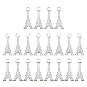 20PCS Legierung Eiffelturm Anhänger Charms DIY Schmuck Herstellung Zubehör für - Bild 1 von 12