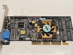Vintage AGP VGA Card ASUS V7100PRO/32M(T) NVIDIA GEFORCE2 MX400 32 MB RAM - Picture 1 of 7