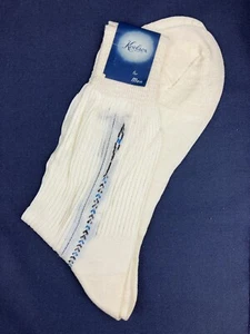 Vintage KOOLSOX 1940’s-50’s Men's white Cotton Rayon Dress Socks size 11 1/2 - Picture 1 of 8