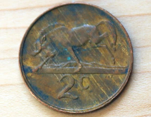 1983 South Africa 2 Cents Wildebeest - Picture 1 of 6