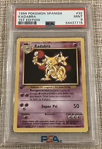1999 Pokemon WOTC Base Set Spanish 1st Edition PSA 9 KADABRA #32 - Picture 1 of 2