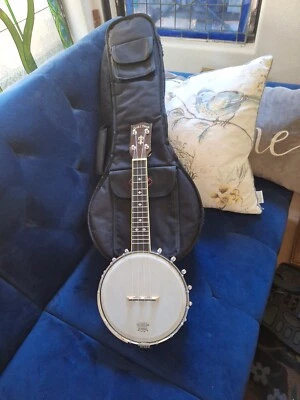 NICE Gold Tone Banjolele (Banjo Ukulele) with Stagg Soft Case - Image 1 of 4