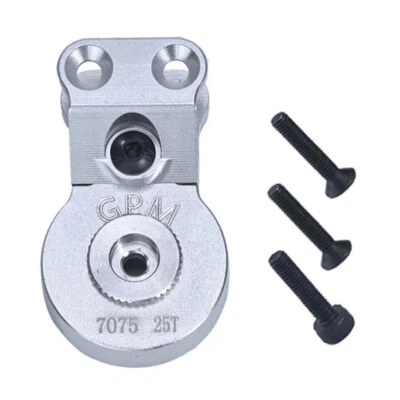 GPM Alum 7075 Servo Saver Steering 25T Silver w/Built-In Spring for Arrma Gorgon - Image 1 of 3