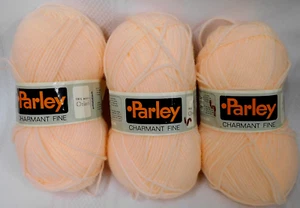 3 Parley Merino's Charmant Fine Yarn ~ Orlon ~ Holland ~ #388 Bright Peach ~ NOS Lot - Bild 1 von 10