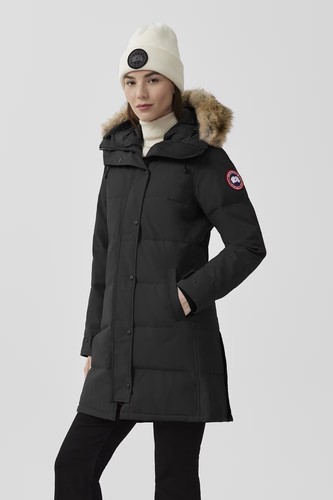 PARKA SHELBURNE DONNA NERO XS CANADA GOOSE CON BORDO IN PELLICCIA