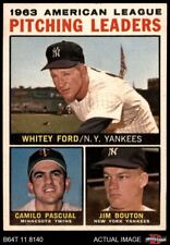 1964 Topps #4 Whitey Ford AL Pitching Leaders xAP 6 - EX/MT B64T 11 8140