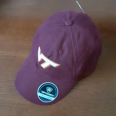 Virginia Tech Hokies NCAA Top Of The World Sombrero Ajuste Ajustable VT Logo OSFM Nuevo Foto 1 de 4