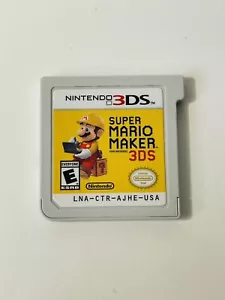 Super Mario Maker 3DS Game Cartridge Only Nintendo USA 2016 Tested Authentic - Imagen 1 de 3