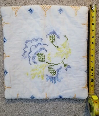 Funda de almohada vintage con diseño de punta de aguja de campo Foto 1 de 4