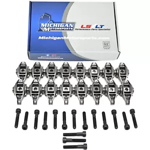 LS1 Rocker Arms with Bronze Bushing Trunion Kit installed 4.8 5.3 5.7 6.0 LS LQ4 - Picture 1 of 6