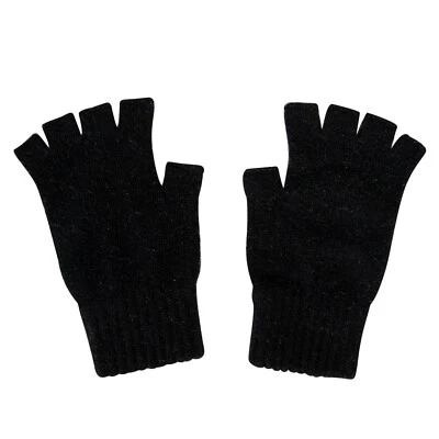 Genuine Possum and Merino Wool Blended Fingerless Gloves - Made in New Zealand - Image 1 of 4