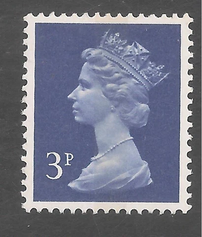 Great Britain #MH36 CB VF MNH - 1973 3p Queen Elizabeth II / Machin Cover