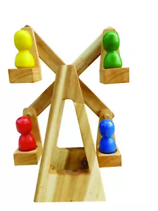 Qtoys Wooden Melbourne Wheels Nature Eco Fun Quality Gift Toy for Kids - Picture 1 of 3