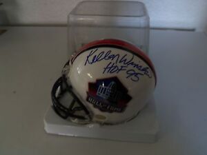 Kellen Winslow Autographed Mini Hall Of Fame Helmet 1995
