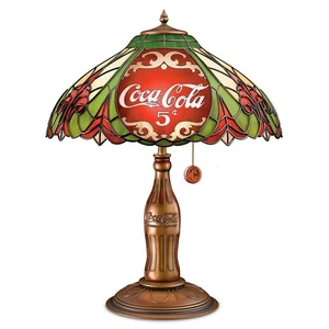 The Bradford Exchange Coca-Cola Classic Elegance Lampada da Tavolo, Altezza 18 Pollici,... - Foto 1 di 4
