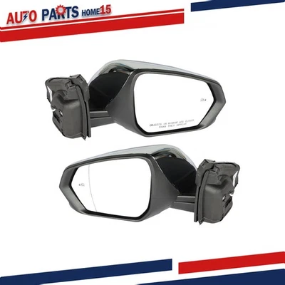Pair Of Mirror Heated For 2018-2022 Chevrolet Equinox W/ Blind Spot Signal LH+RH - Image 1 of 4