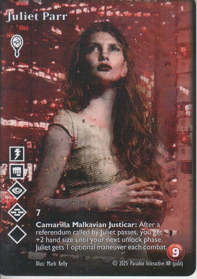 Juliett Parr VTES CCG Full Bleed Promo - Image 1 of 1