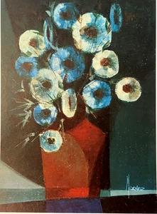 Marlez Floral Lithograph Ltd Numbered COA Spain 1970s - Picture 1 of 21